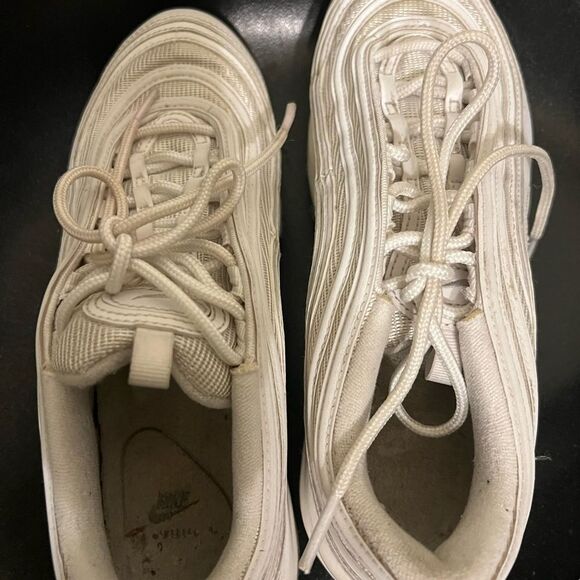 Nike Air Max 97 White Pure Platinum Womens Shoes Sz 8.5 921733-100 - Picture 4 of 14